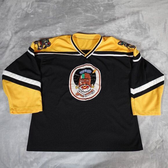 Vintage US Air Force 80th Fighter Squadron Hockey Jersey Mens L (Estimated)